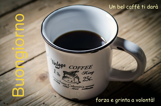 Buongiorno con caffè espresso per partire alla grande!